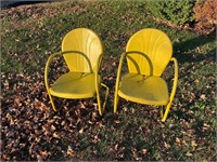SET OF TWO OLD SPRINGFORM CHAIRS