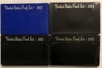 1972, 1973, 1974 & 1975 Proof Sets