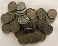 (50) Buffalo Nickels