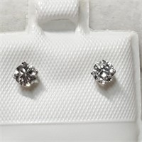 Certified 14K Diamond(0.3Ct,I2-I3,F-G) Earrings