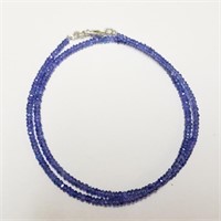 Certified Silver Tanzanite(33ct) Necklace