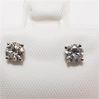 Certified 14K Diamond(0.48ct) Earrings