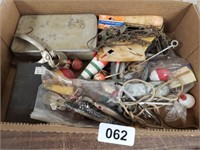 BOX FULL OF OLD FISHING GOODIES