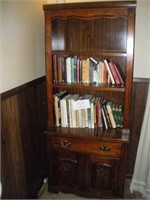 Ethan Allen Pine Bookcase, 2 Piece, 75x32x19