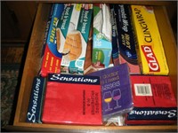 Contents of Drawer,Wax Paper, Plastic