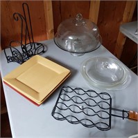 Pyrex, Cake Keeper Stand & More