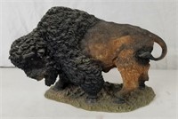 Smaller Bull Resin Figure, 9" Tall By 13" Wide
