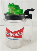 Budweiser Talking Frog Plastic Beer Mug