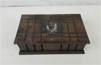 Vintage Carved Wood Jewelry Box Made In Japan