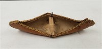 Vtg. Williamsburg Va. Wooden Souvenir Canoe