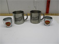 Stainless Steel Mugs and Advertisement