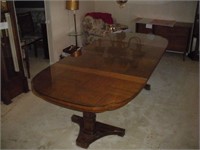 Heritage Dining Table, W/Custom Glass Topper