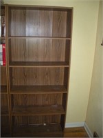 Composite Wood Shelf Unit, 29x10x68, NO CONTENTS