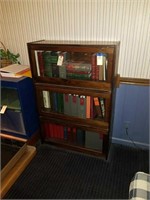 PINE 3 SECTION BOOK CASE