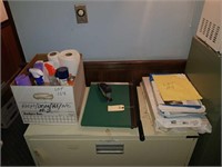 CLEANING SUPPLIES, MISC COPY PAPER, PAPER CUTTER