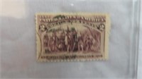 1893 COLUMBUS WELCOMED AT BARCELONA STAMP