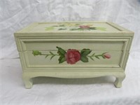 HAND PAINTED FLORAL BOX