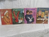 4PC SELECTION OF VINTAGE PLAYBOY MAGAZINES
