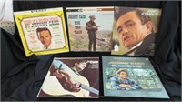 5PC SELECTION OF JOHNNY CASH ALBUMS