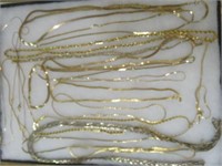 SELECTION OF GOLD FILLED NECKLACES