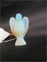 OPALESCENT CRYSTAL ANGEL FIGURINE 2.25"T