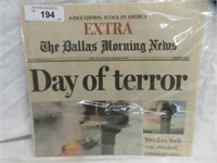 2001 DAY OF TERROR NEWSPAPER