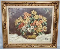 Contemporary Signed Still Life Oil Painting