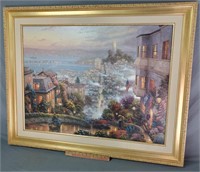 Thomas Kinkade Print on Canvas San Francisco /3450