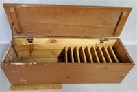 Old Wooden File Box