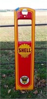 Shell gas pump door
