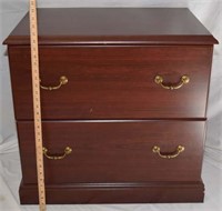 2 DRAWER CHERRY LATERAL FILE CABINET