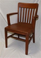 VINTAGE WOODEN OFFICE CHAIR