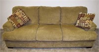 UPHOLSTERED SOFA, SPILL STAIN UNDER CUSHIONS