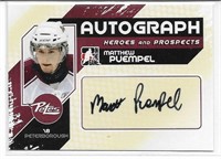 Matt Puempel Autographed card