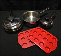 POTS COOKWARE & MUFFIN TRAYS