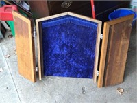 TWO DOOR CABINET WITH FELT INTERIOR