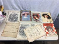 1856-1872 SHEET MUSIC AND 1900-1920 PIANO MUSIC