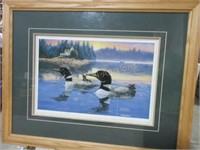 "Loon Lake" limited edition print by R. Dewolfe