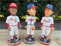 LOT OF 3 COOPERSTOWN COLLECTION BOBBLEHEADS