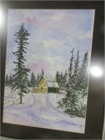 "Cabin In Winter"