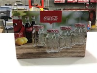 NIB Coca-Cola 4 Piece Mason Jar Set