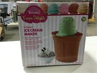 NIB 4-Quart Ice Cream Maker