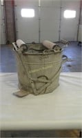 Galvanized pail with wringer