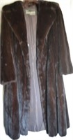 New Dark Mink 3/4 Length Coat