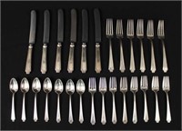 27 Pieces of Whiting Sterling Silver Flatware