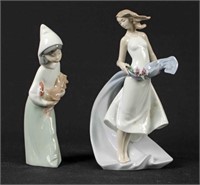 Lladro Porcelain Blissful Youth & Shepherdess