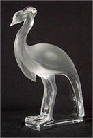 Lalique France Crystal Louisiane 14" Crane