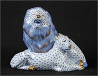 Herend lion & Lioness Porcelain Figurine