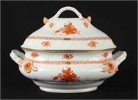 Herend Chinese Bouquet Rust Tureen