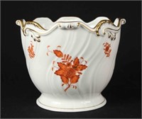 Herend Chinese Bouquet Rust Ice Bucket